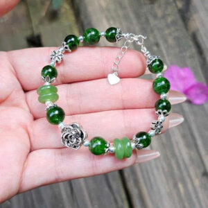 vòng thạch anh mic bạc